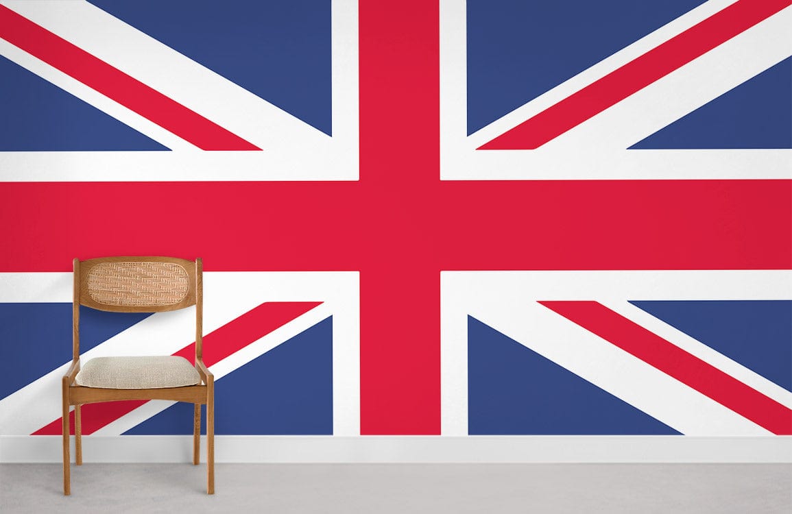 Union Jack flag City wall mural - TenStickers
