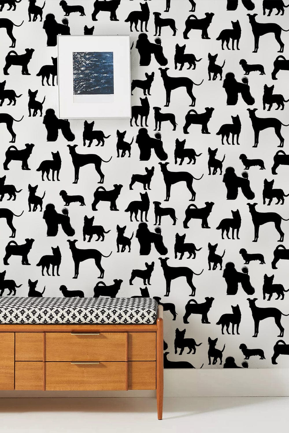 Dogs Silhouette Wallpaper Mural | Dog Wallpaper | Ever Wallpaper UK