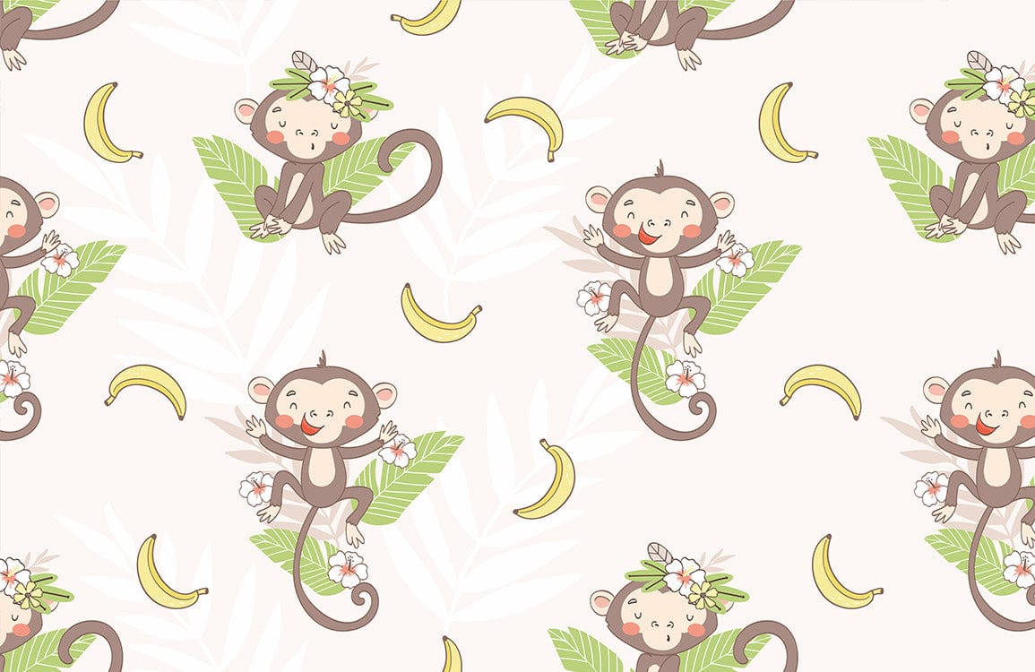 Monkey and Banana Wall Murals | Ever Wallpaper UK