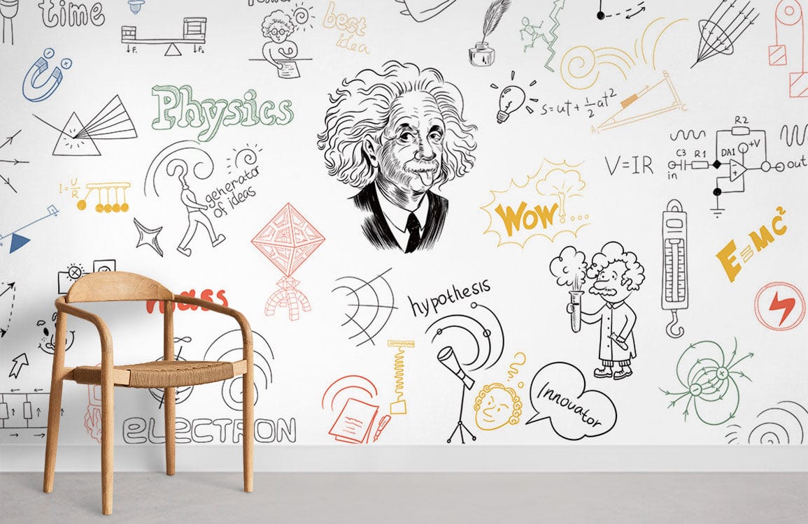 Einstein Physics Ⅱ Wallpaper Mural Room