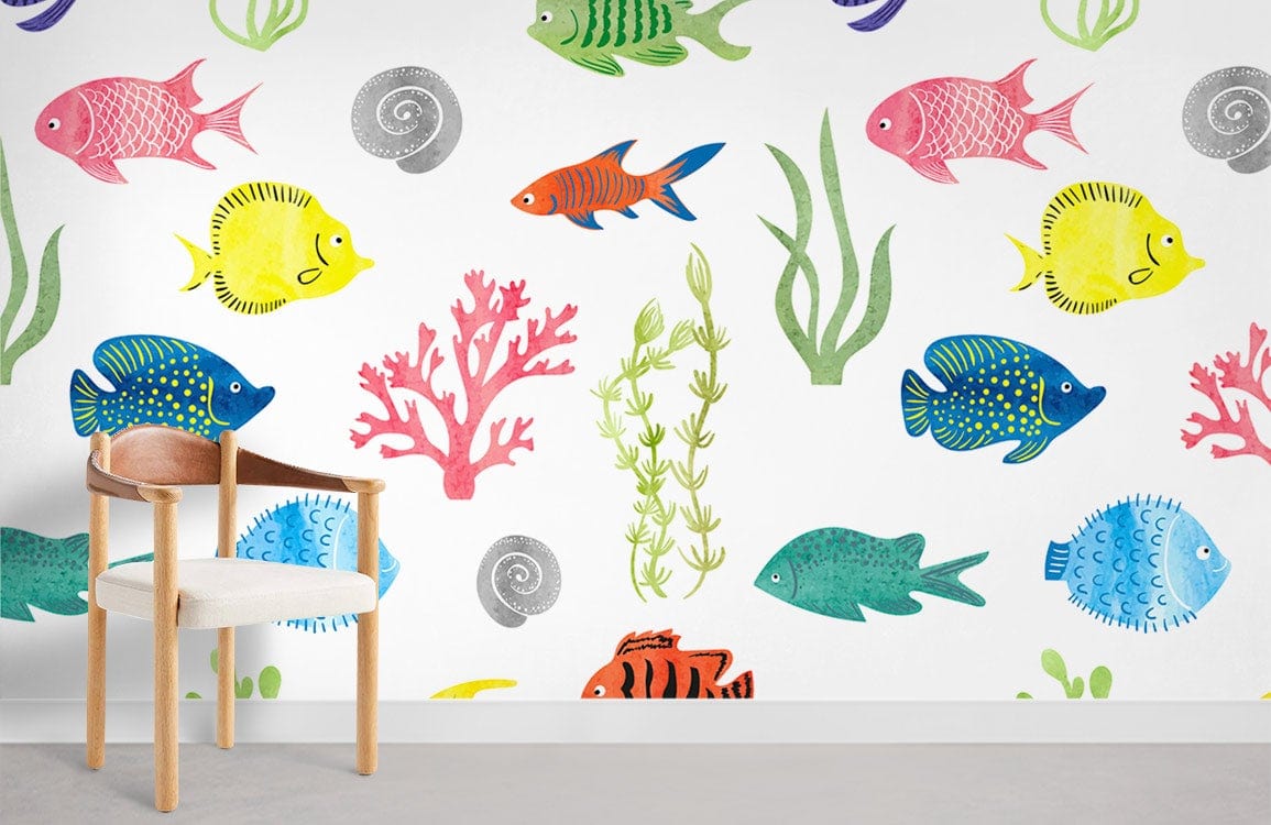 Fish Mural Wallpaper, Fish Wall Mural