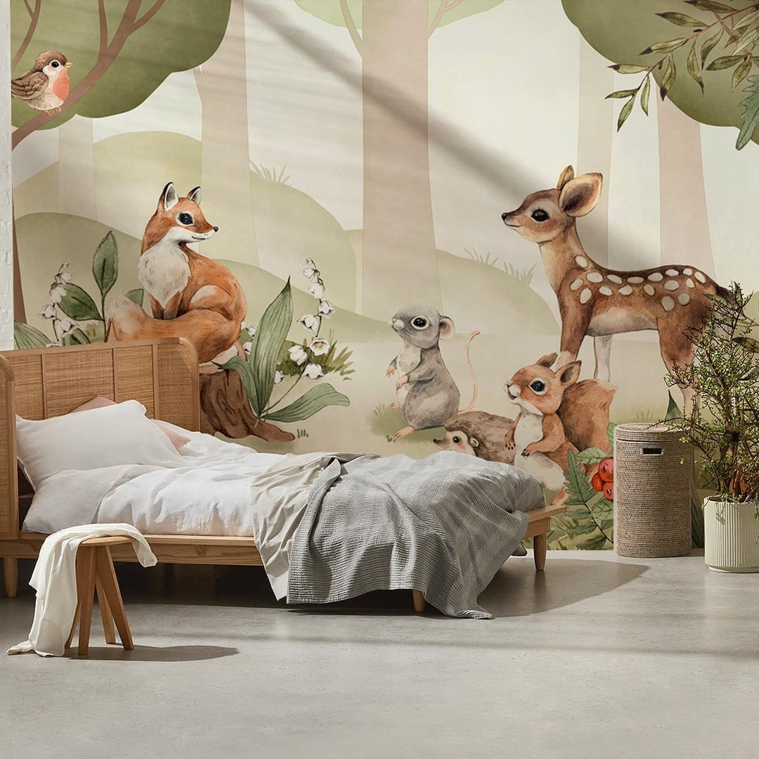 Buy Animal Wallpaper MAGICAL FOREST Online in India  Etsy