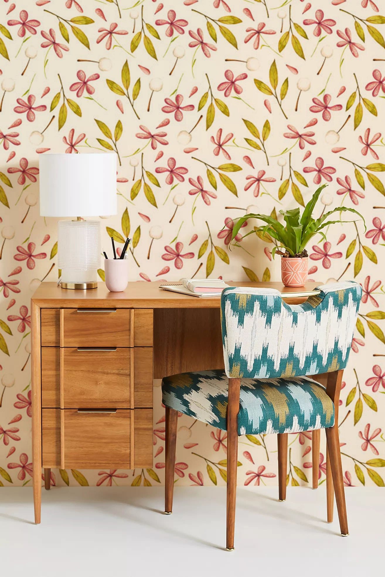 Fresh Leaves Pattern Wallpaper Mural | Ever Wallpaper UK