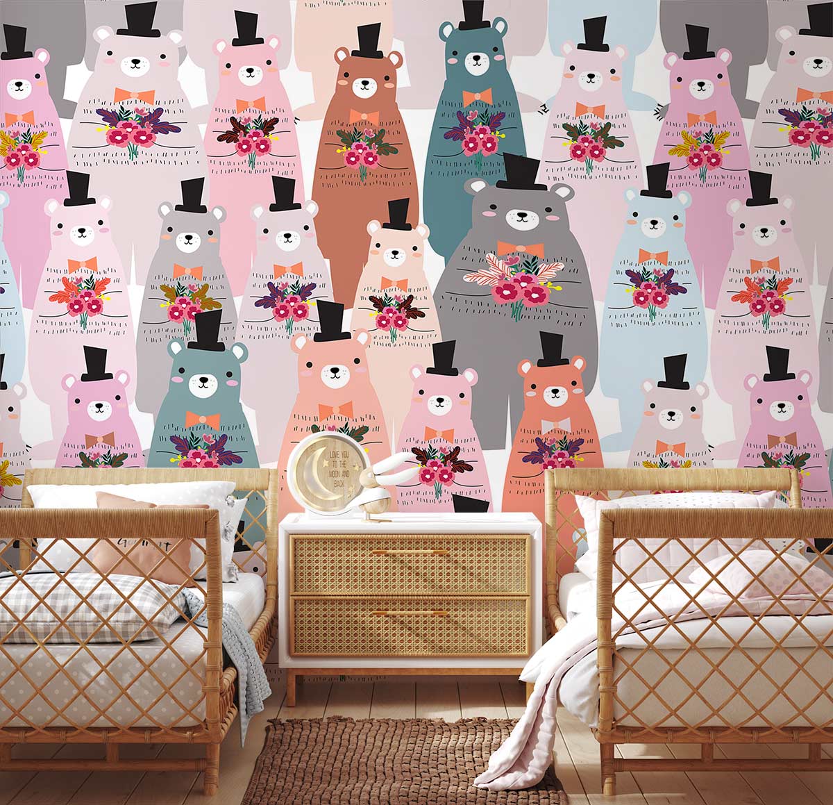 Gentle Bears Wall Murals | Animal Wallpaper | Ever Wallpaper UK