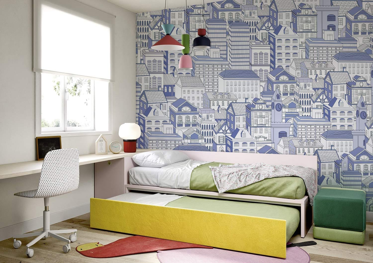 Line Drawing House III Wallpaper Mural