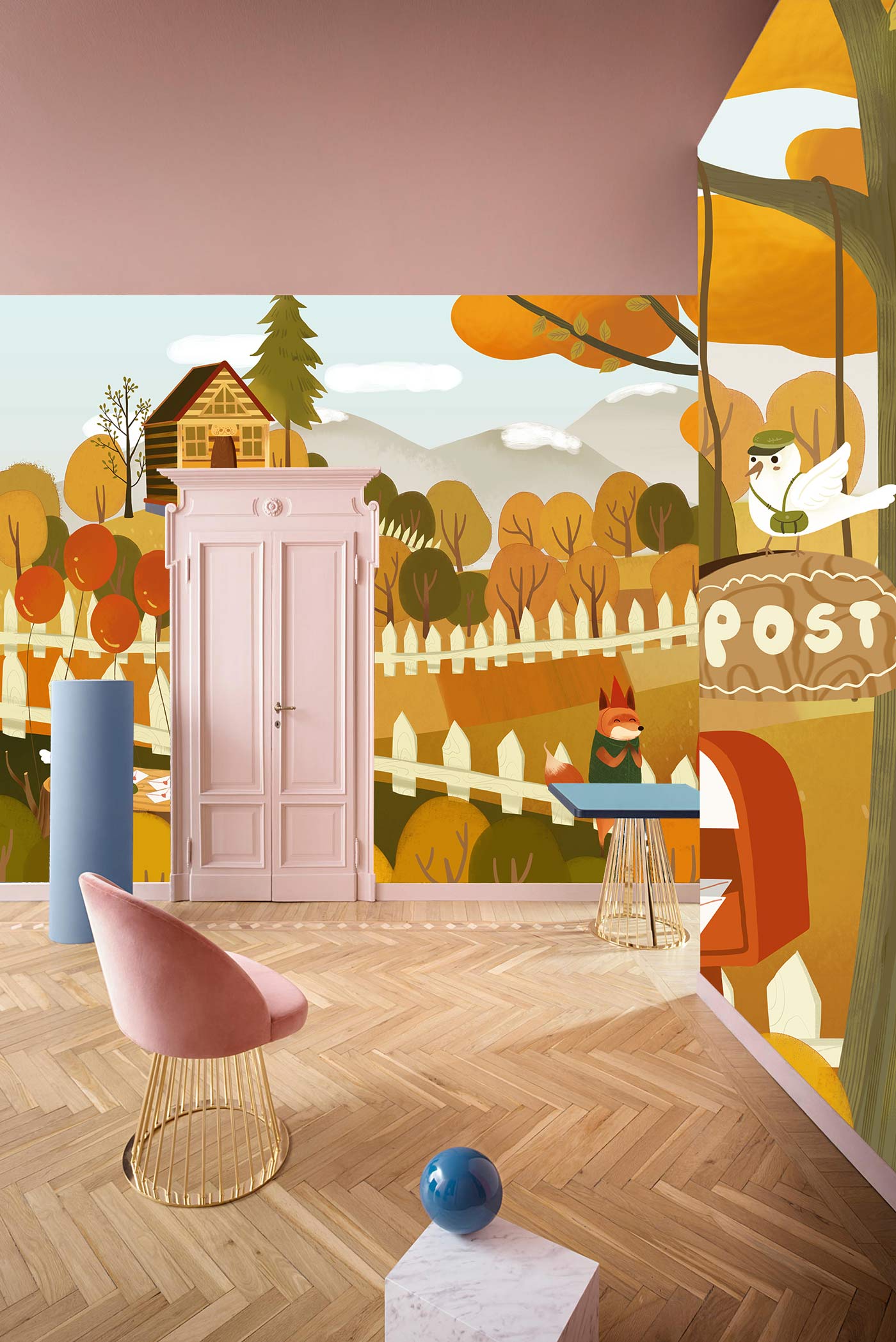 Free AI art images of quirky postman
