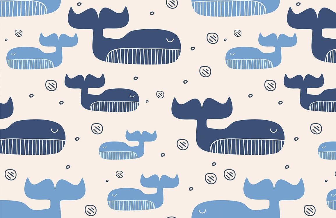 Meditating Whale Mural Wallpaper | Animal Wallpaper UK