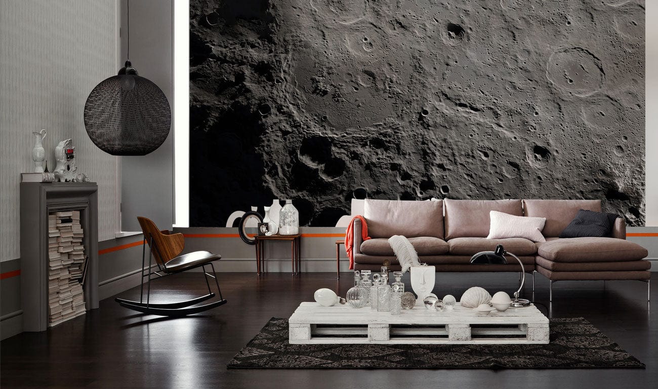 Moon Rust Wallpaper Mural Room Decoration Idea