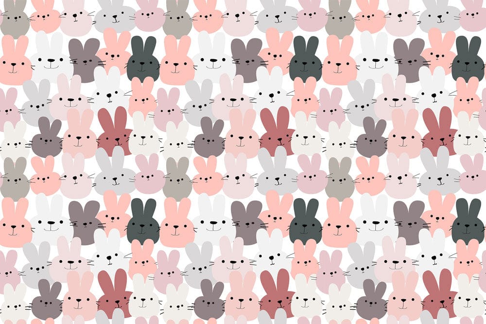 Rabbits Lines Wall Murals | Animal Wallpaper | Ever Wallpaper UK