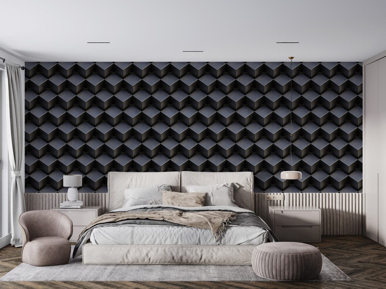 Squre Metal Wall Murals | Mural Wallpaper UK